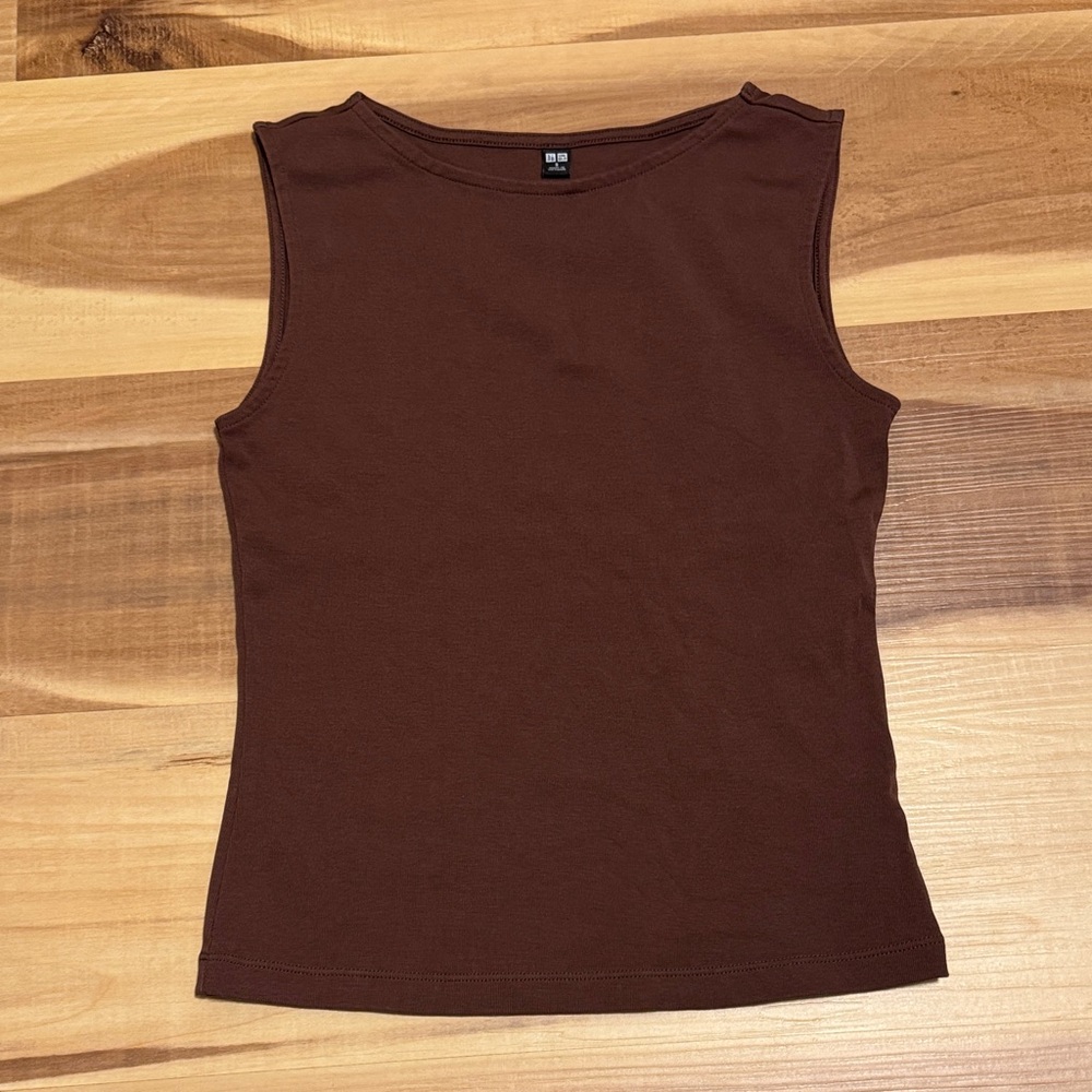 Women’s Uniqlo Chocolate Brown Tank Top